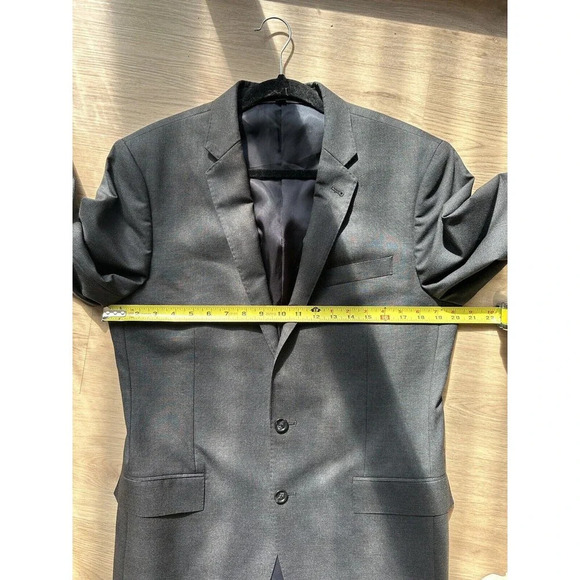 J CREW Ludlow Loro Piana Super 120s Wool Charcoal Grey 40R Blazer Suit Jacket - Picture 8 of 11